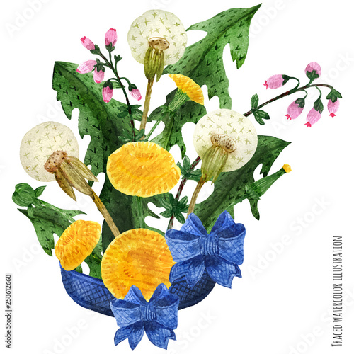 Scottish wild plants boutonniere
