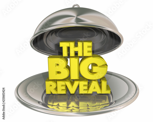 Принти на полотні The Big Reveal Unveiling Launch Debut 3d Illustration