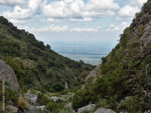 The view at Reserva Florofaunistica reserve in Merlo, San Luis, Argentina. photo