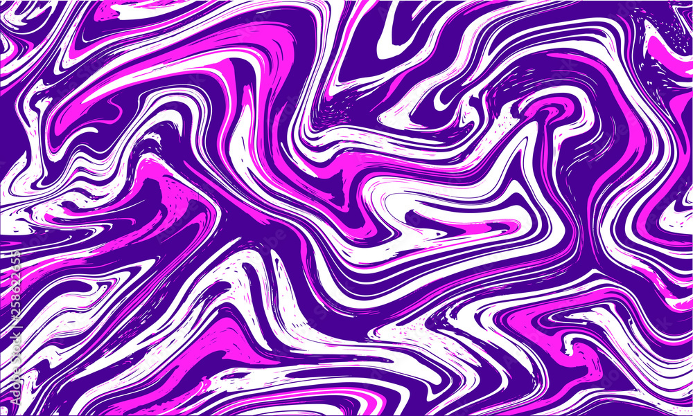 Fototapeta premium Seamless marble texture, abstract liquid background. Pink, violet, purple abstract pattern. Vector backdrop