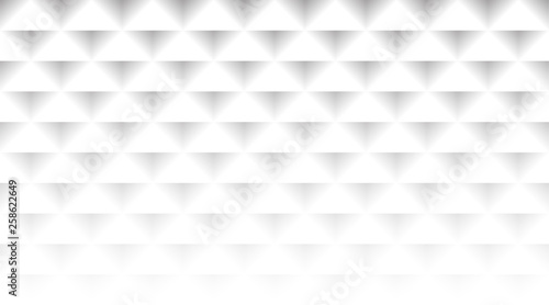 White abstract background pattern texture. Light seamless geometric triangles backdrop. Business banner, poster template .Vector. 