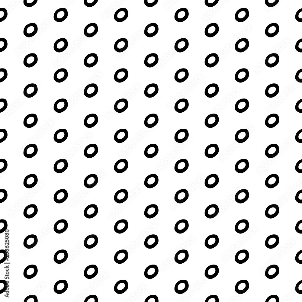 Abstract polka dot pattern with hand drawn dots. Cute vector black and white polka dot pattern. Seamless monochrome polka dot pattern for fabric, wallpapers, wrapping paper, cards and web backgrounds. Abstract polka dot pattern with hand drawn dots. Cute vector black and white polka dot pattern. Seamless monochrome polka dot pattern for fabric, wallpapers, wrapping paper, cards and web backgrounds.