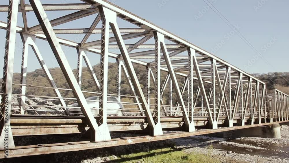 Old Steel Bridge In The Quebrada De Humahuaca. Old Steel Bridge In The Quebrada De Humahuaca.