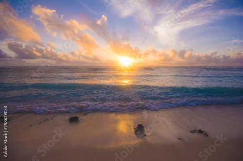 Sunrise, Beach in Kayangel, Palau, Pacific island