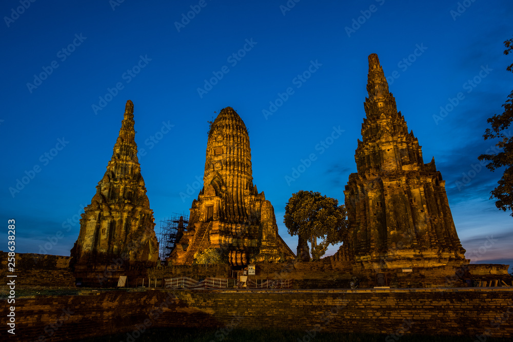 temple in ayutthaya thailand