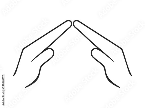 hands flat protection