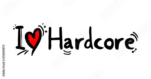 Hardcore music style