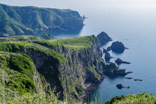 Mysterious Matengai Cliff on Oki Island Japan photo