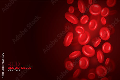 red blood cells flowing background