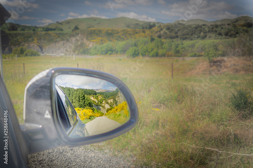 South Island dusty doad and rear vision mirror svene photo