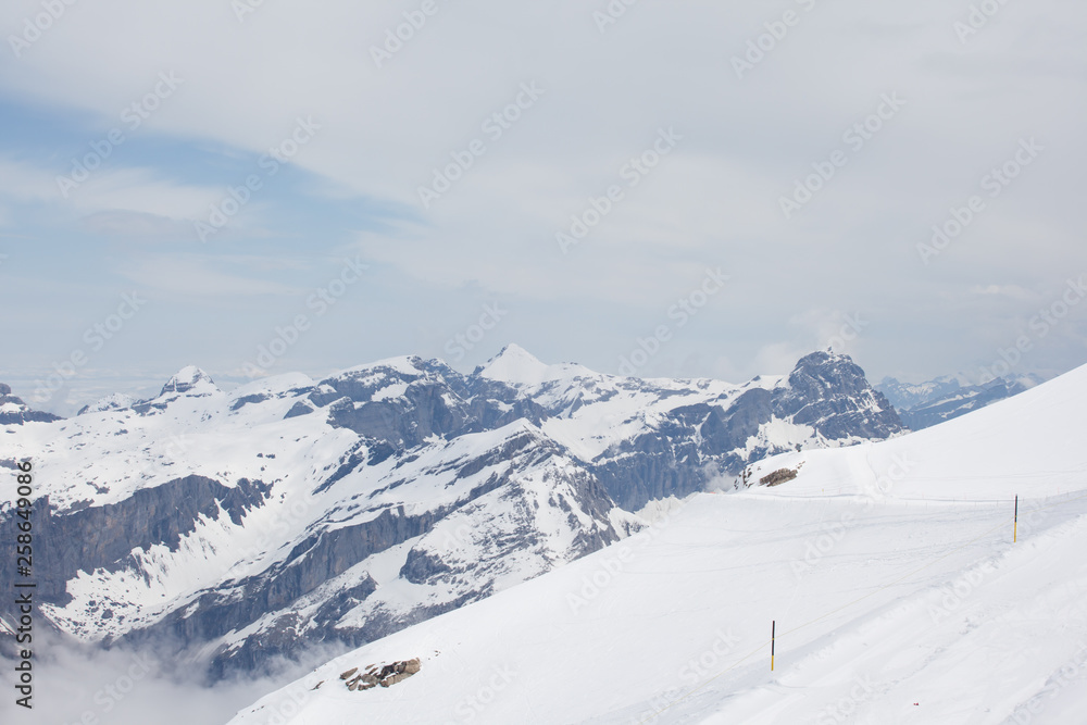 Titlis is a famous travel mountain of the Uri Alps, Switzerland