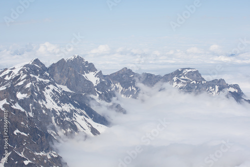 Titlis is a famous travel mountain of the Uri Alps, Switzerland