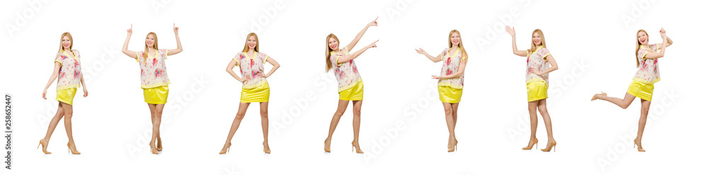 Young woman in fashion concept Young woman in fashion concept