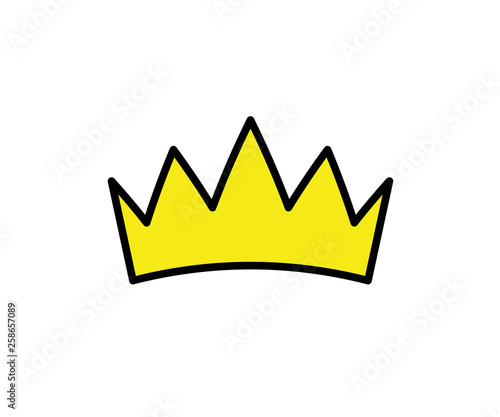 the icon of the crown. raster illustration