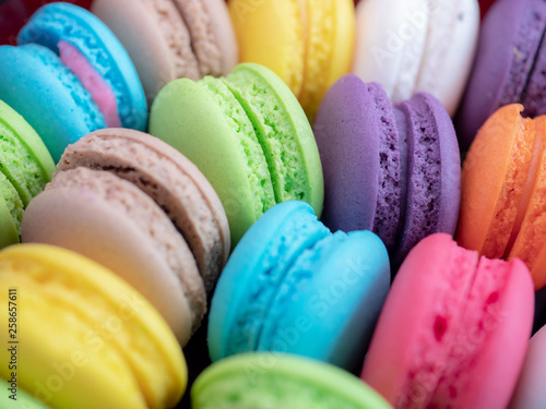 French colorful macarons 20