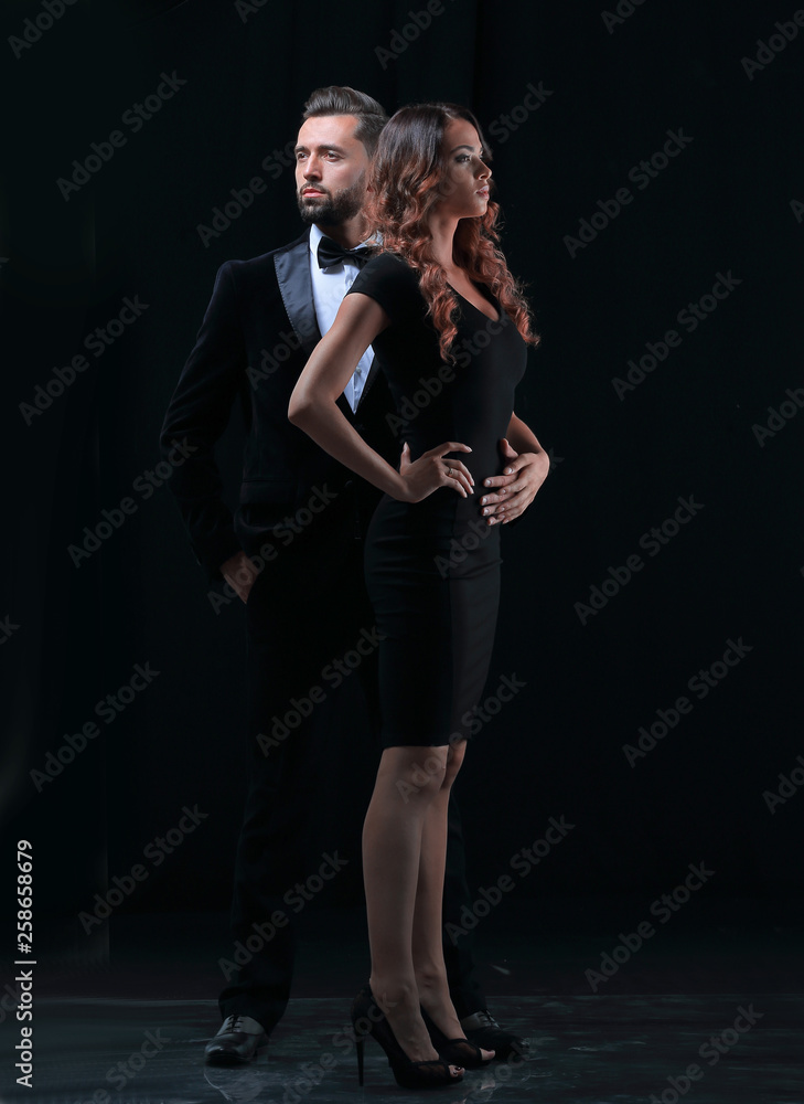 portrait of a young fashion couple portrait of a young fashion couple