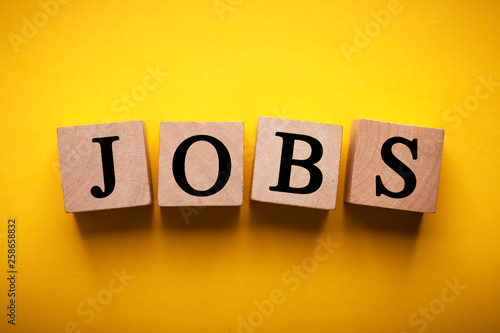 Jobs Wooden Blocks isolated For Business