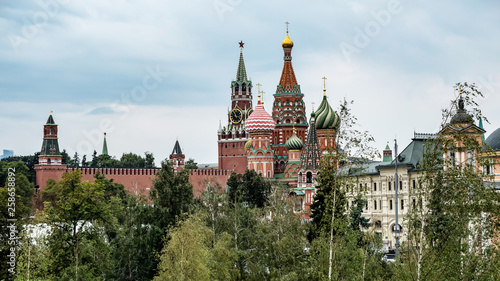 Moscow kremlin and St Basil cathedral