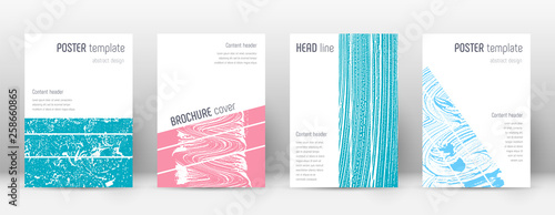 Cover page design template. Geometric brochure lay