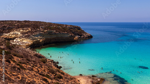  View of the Lampedusa sea