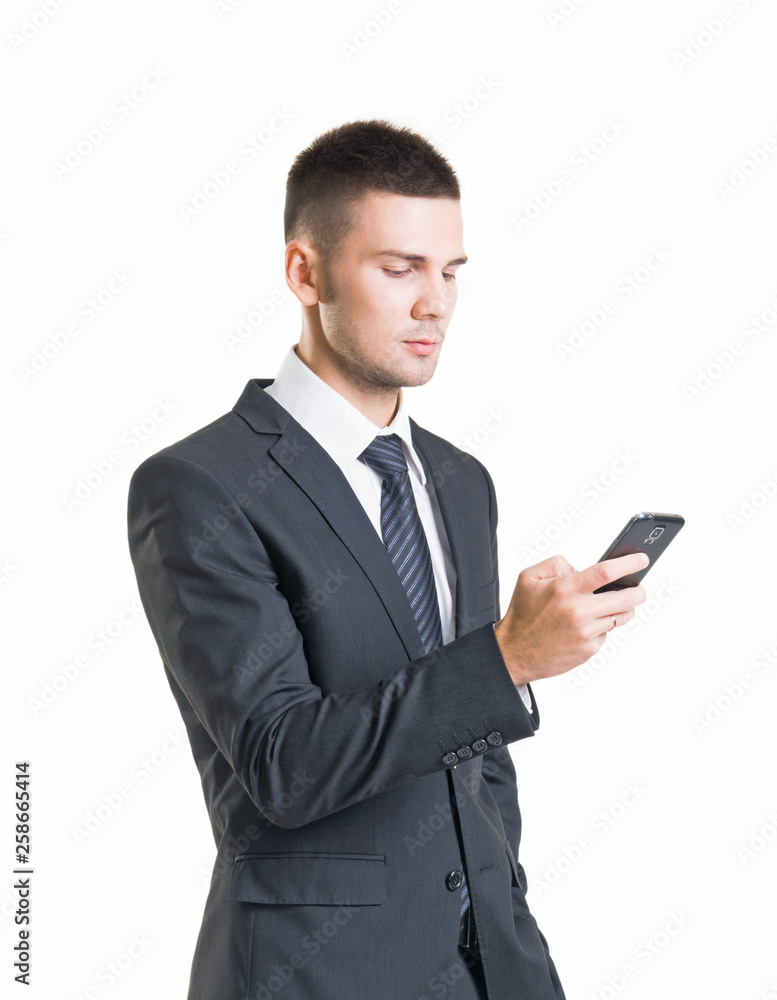 Confident man in formalwear. Businessman in suit isolated on white. Confident man in formalwear. Businessman in suit isolated on white.