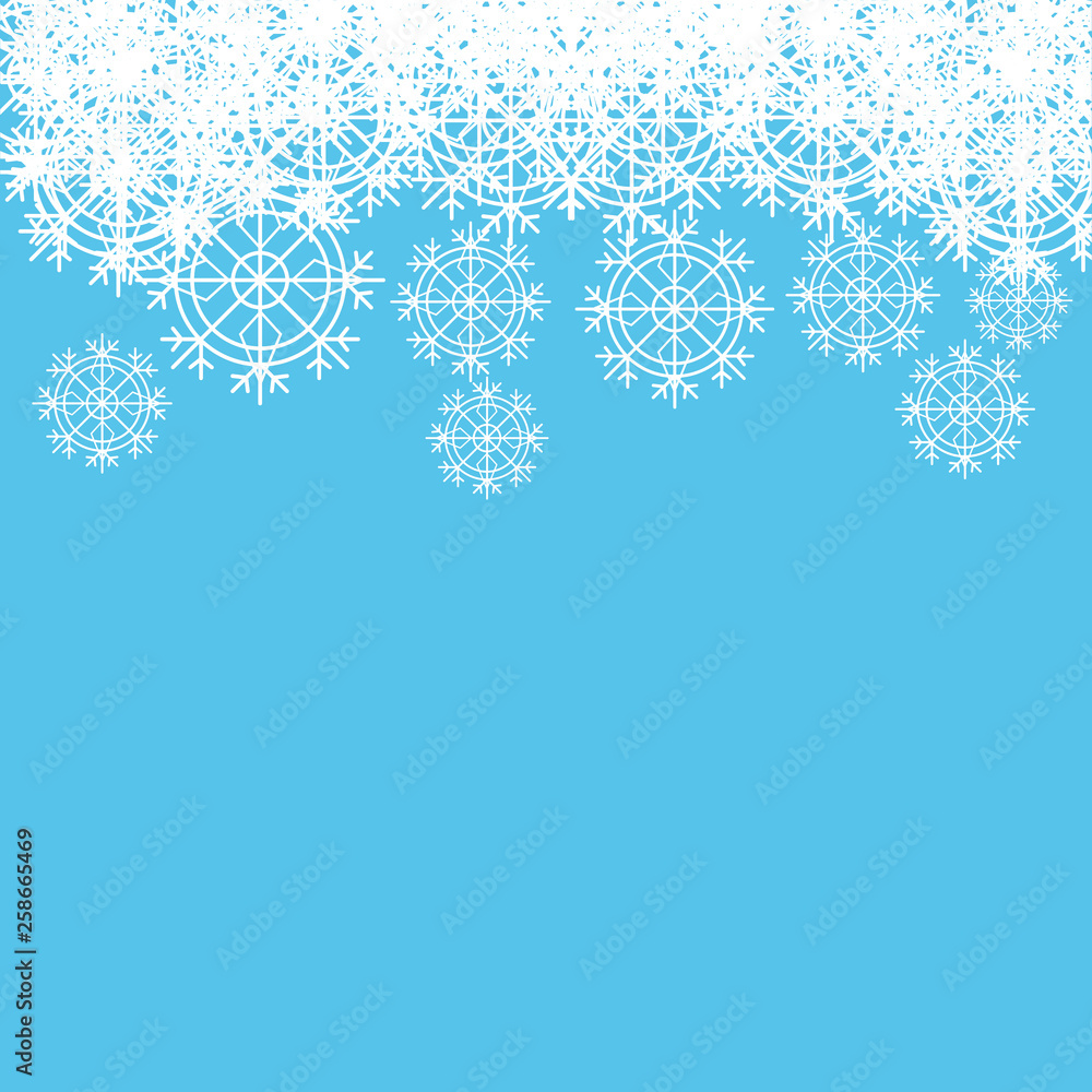 pattern of snowflakes icons
