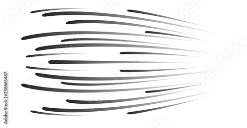 Comic and manga books speed lines background. explosion background. Black and white vector illustration 