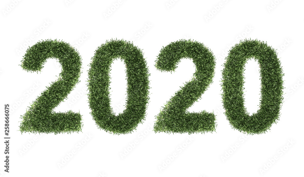 New Year 2020 Creative Design Concept - 3D Rendered Image New Year 2020 Creative Design Concept - 3D Rendered Image