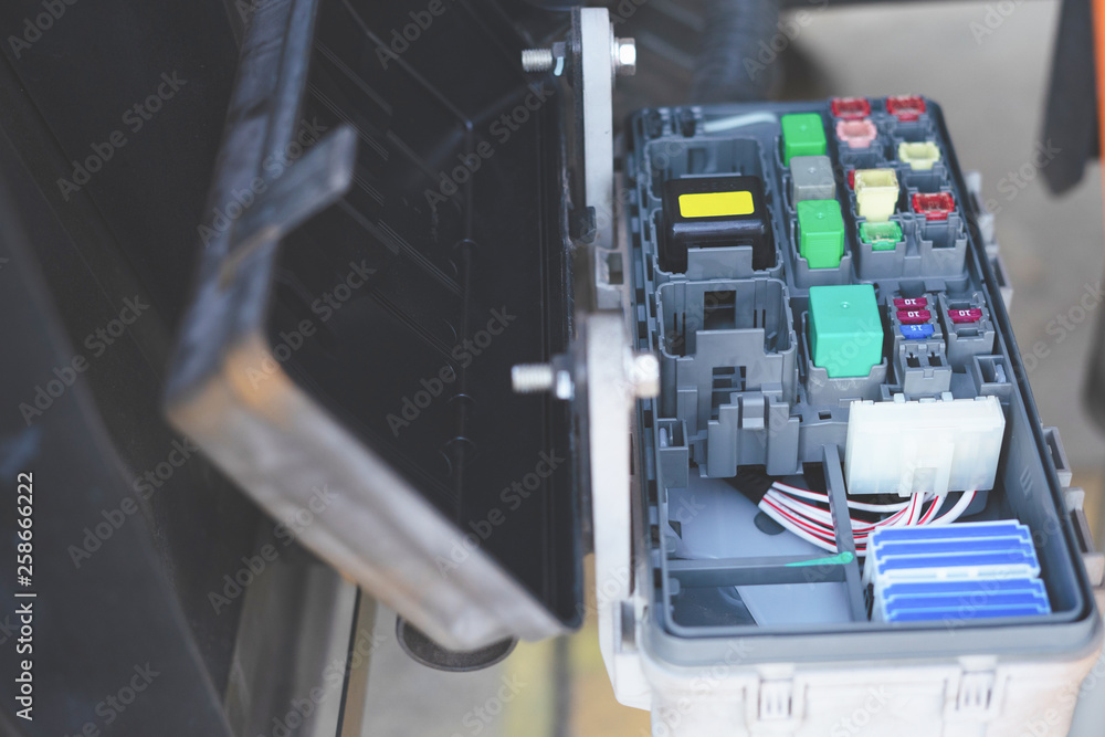 Car fuse box Car fuse box
