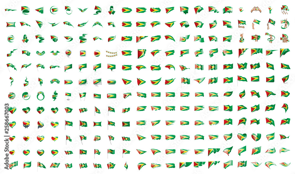 very big collection of vector flags of the Guyana very big collection of vector flags of the Guyana