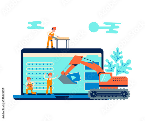 Development concept and website under construction