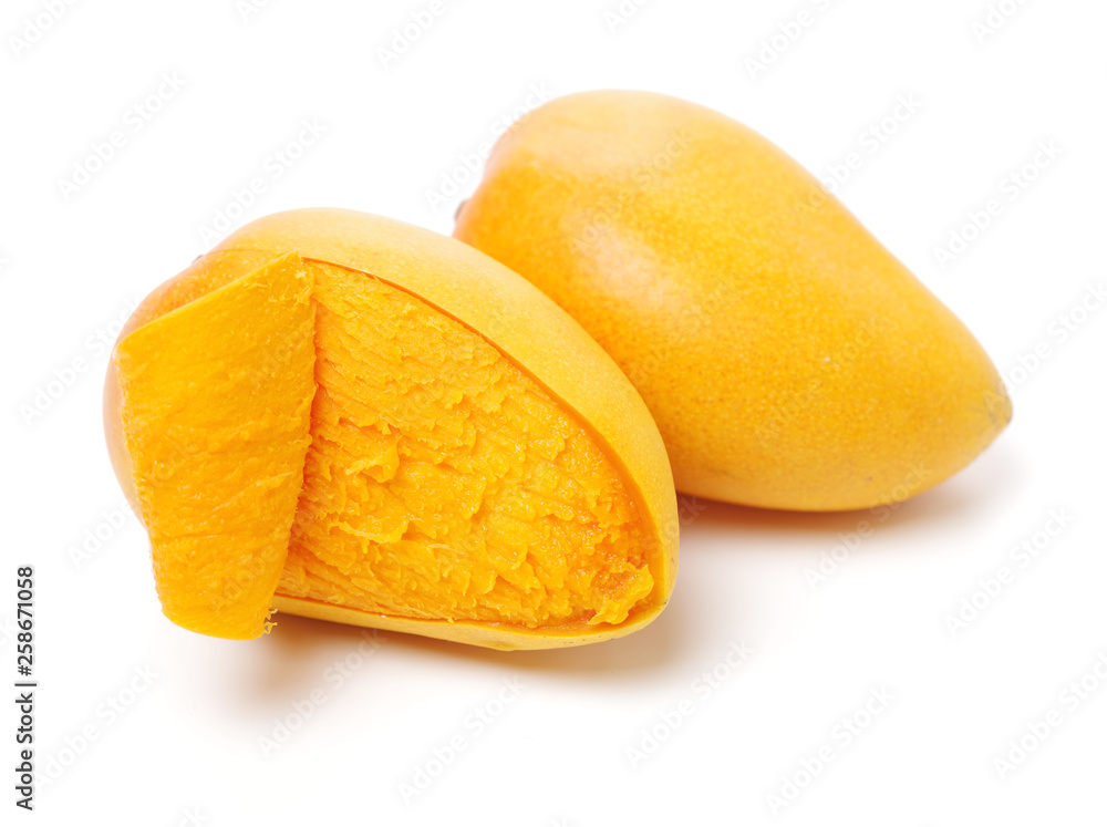 Mango on white background Mango on white background
