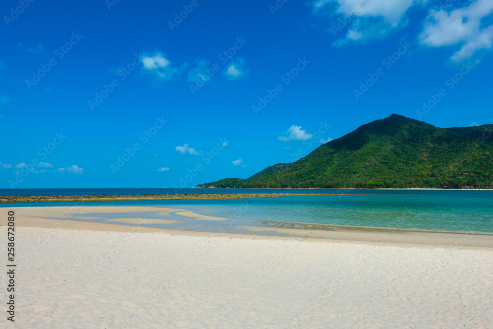 Amazing view of Thailand beach with white sand