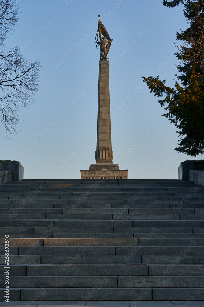 Obraz premium Slavin memorial in Bratislava, Slovakia, Europe