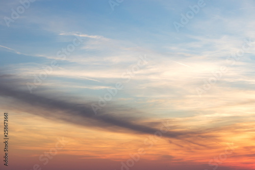 Natural colors Beautiful sunset sky with dramatic light. © Studio 888