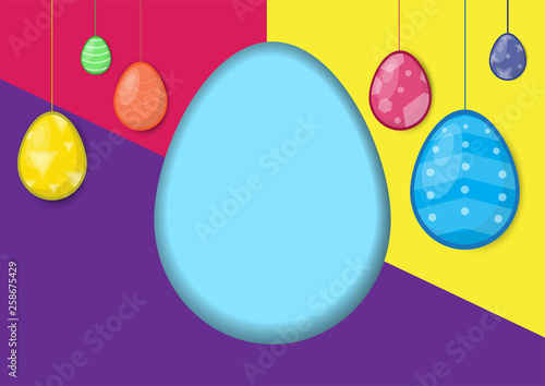 easter day ornamental eggs on important days