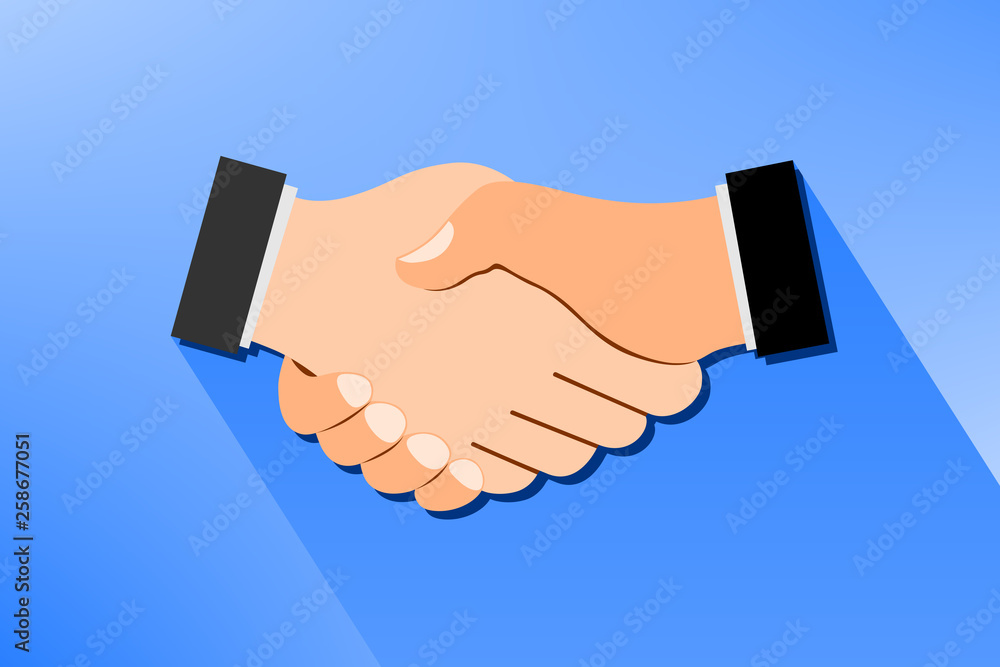 Poignée de Main Bleu