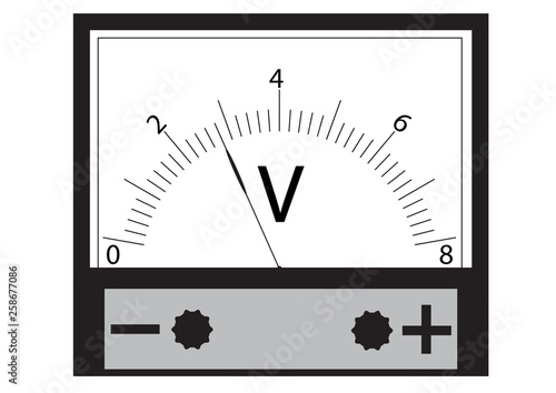 The voltmeter is a physical device for measuring the voltage in an electrical circuit.