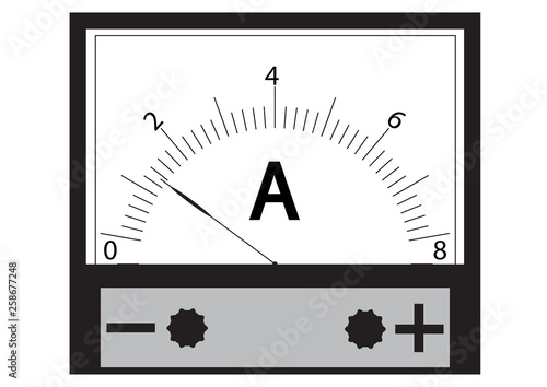 Ammeter - a physical device for measuring the current in the electrical circuit.