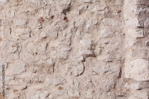 Obraz na płótnie Wall of the Church of St. Donat. Zadar Croatia. Background texture wall. w salonie