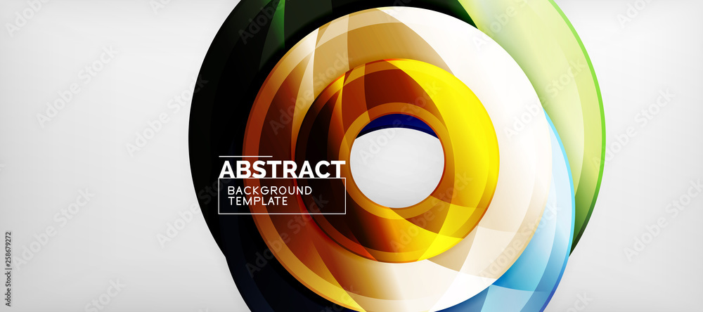 Glossy circles geometric background Glossy circles geometric background