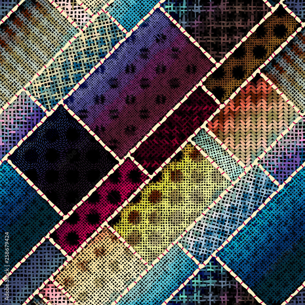 Imitation of a texture of rough canvas. Seamless pattern. Imitation of a texture of rough canvas. Seamless pattern.