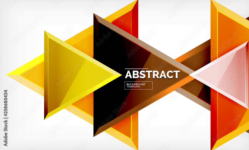 Tech futuristic geometric 3d shapes, minimal abstract background