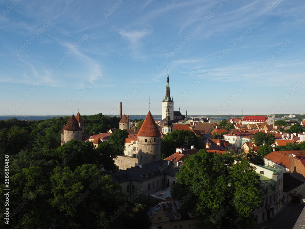 Panorama of the Old Town of Tallinn