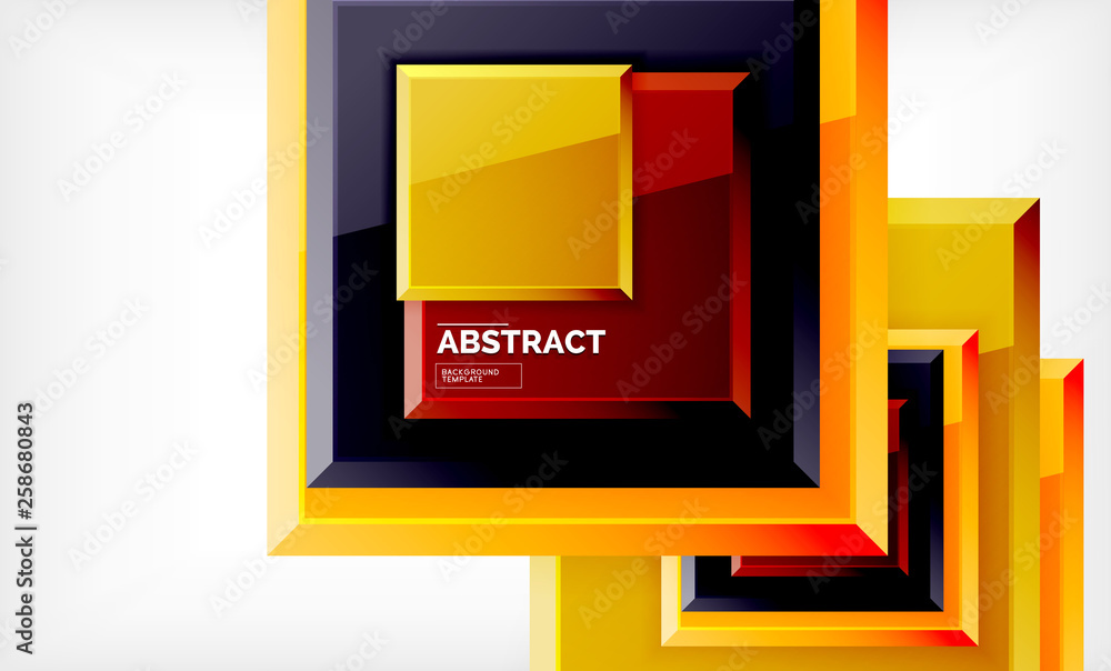 Geometric abstract background, modern square design Geometric abstract background, modern square design