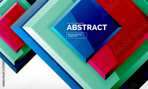 Square abstract background, glossy geometric design Free Download Square abstract background, glossy geometric design - GFXLoad