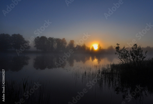 Sunrise on a lake