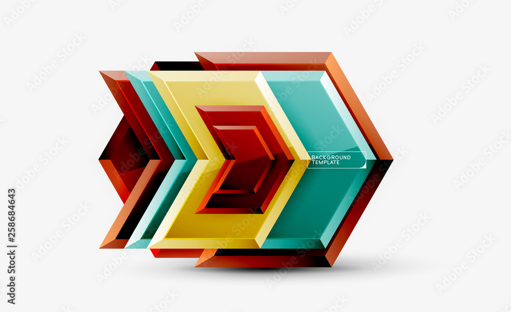Abstract glossy techno arrows background Abstract glossy techno arrows background
