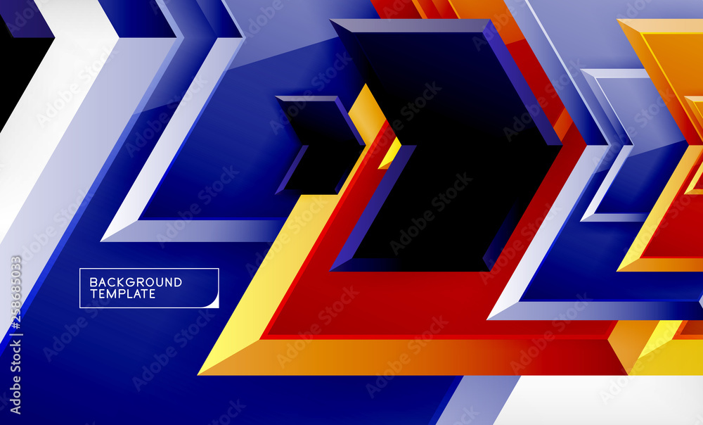 Abstract glossy techno arrows background Abstract glossy techno arrows background
