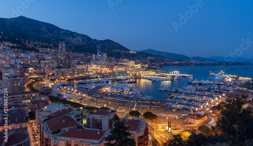 Fototapeta Naklejka Na Ścianę i Meble -  Monaco by night